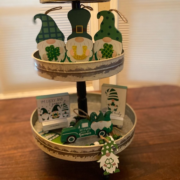 St. Patricks Day Gnome Bundle Of 7, Irish Gnome Decor, Farmhouse Gnome Decor - Picture 3 of 16